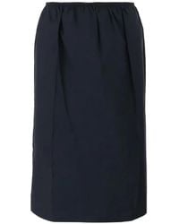 Carven - Pull-On Pleated Elasticated Skirt - Lyst