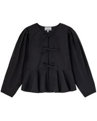 Ganni - Organic Cotton Blouse - Lyst