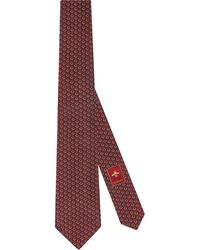 Gucci - Krawatte aus Seide mit GG Horsebit - Lyst