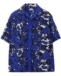 Burberry - Ivy Leaf-print Cotton Shirt - Lyst