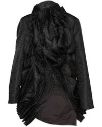 Comme des Garçons - Floral-Jacquard Pleated Fitted Jacket - Lyst