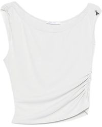 Patrizia Pepe - Asymmetric Gathered Top - Lyst