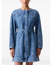 Marc O' Polo - Belted Denim Mini Dress - Lyst