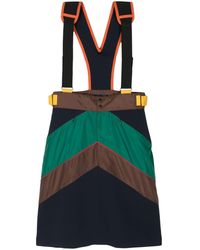 Kolor - Colour-block Dungaree Dress - Lyst
