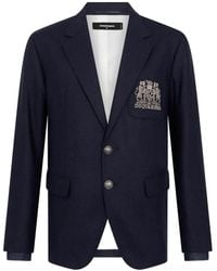 DSquared² - Chaqueta De Hombro D2 College Con Corte Relajado - Lyst