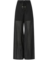Pinko - Pantalones Translúcidos Con Cordones - Lyst