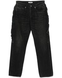 Undercover - Frayed-Detailed Jeans - Lyst