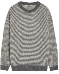 YMC - Striped Crew-Neck Sweater - Lyst