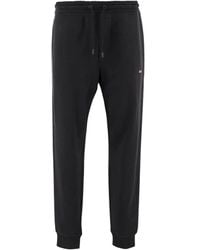 BOSS - Cotton Track Pants - Lyst