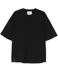 John Richmond - T-shirt Met Geborduurde Tekst - Lyst