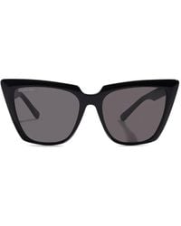 Balenciaga - Logo-Engraved Cat-Eye Sunglasses - Lyst