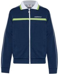 CASABLANCA - Contrast Trim Zip Sweatshirt - Lyst