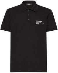 DSquared² - Logo Cotton Polo Shirt - Lyst