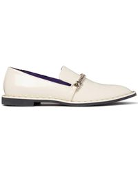 Stella McCartney - Falabella Chain-link Detailing Loafers - Lyst