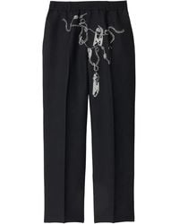 Burberry - Straight Cut Trousers - Lyst