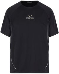 Mizuno - T-Shirt À Empiècements En Résille - Lyst