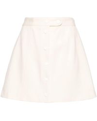 A.P.C. - Minifalda con cintura alta - Lyst