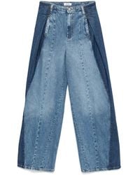 Sandro - Contrasting-Panels Jeans - Lyst