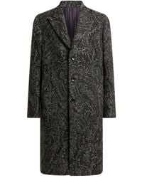 Etro - Jacquard Single-Breasted Coat - Lyst