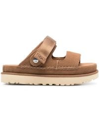 UGG - Goldenstar Glide Suède Sandalen - Lyst