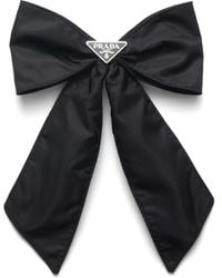 Prada - Re-Nylon Bow Hair Clip - Lyst