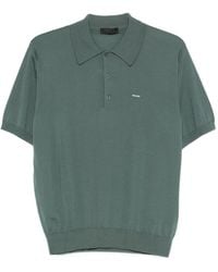 Prada - Logo-Detail Short-Sleeve Polo Shirt - Lyst