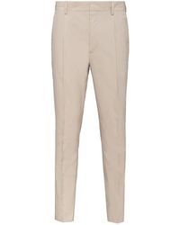 Prada - Cotton Tailored Trousers - Lyst