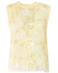 Ermanno Scervino - Sequin-Embellished Sleeveless Top - Lyst
