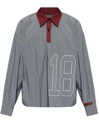 PDF - Polo Rayé À Broderies - Lyst