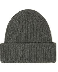 Fedeli - Ribbed Cashmere Beanie Hat - Lyst