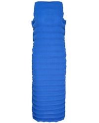 Issey Miyake - Spring Pleated Midi Dress - Lyst