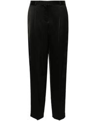TOTEME - Low-Rise Satin Trousers - Lyst