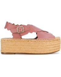 chloé lauren ankle wrap espadrilles