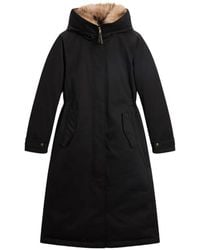 Woolrich - Faux-Fur Trim Parka - Lyst