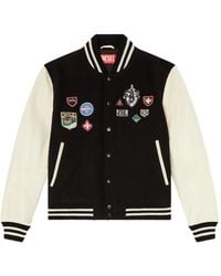 DIESEL - Veste En Cuir À Patch L-Arry-Patch - Lyst