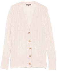 N.Peal Cashmere - Cardigan Mit Zopfmuster - Lyst