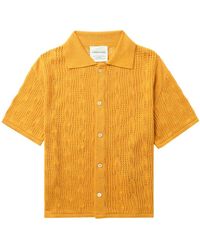 A Kind Of Guise - Kadri Ajour-knit Linen-blend Shirt - Lyst
