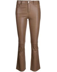 Stouls - Dean 22 Leather Flared Trousers - Lyst