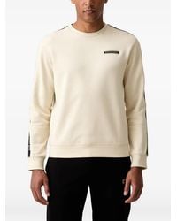 EA7 - Logo-Patch Tape-Detail Sweatshirt - Lyst