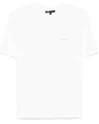 Maje - Embroidered-Logo T-Shirt - Lyst
