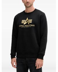 Alpha Industries - Logo-Print Sweatshirt - Lyst