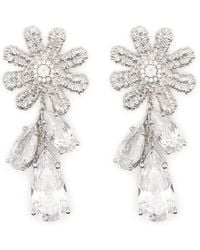 ShuShu/Tong - X Yvmin Flower-Motif Drop Earrings - Lyst