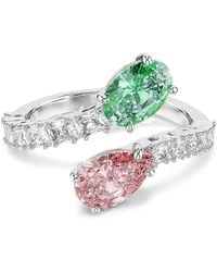 Swarovski - X Ariana Grande Crystal-Embellished Open Ring - Lyst