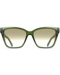 Ferragamo Eyewear - Gancini Rectangular-Frame Sunglasses - Lyst