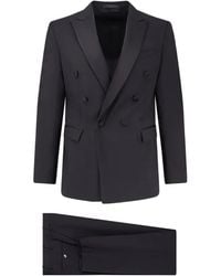 Corneliani - Double-Breasted Peak-Lapel Blazer Wool Suit - Lyst
