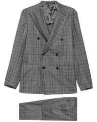 Tagliatore - Check-Pattern Double-Breasted Suit - Lyst