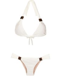 Adriana Degreas - Triangle-shape Halterneck Bikini - Lyst