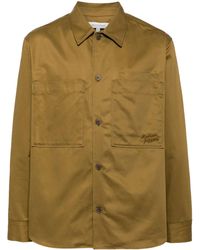 Maison Kitsuné - Hemd Mit Logo-Stickerei - Lyst