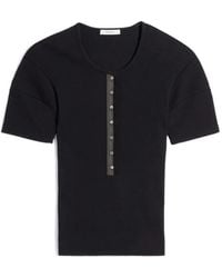 Lemaire - Cotton And Linen T-Shirt - Lyst