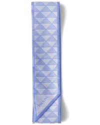 Prada - Seidenschal Mit Jacquardmuster - Lyst